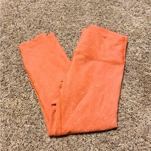 Orange Lululemon capris size 8 (worn once)